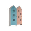 REGALSCHRANK Set Kania 115x37x171 MDF Weiß /Bunt - Blau/Pink, Holzwerkstoff (115/171/37cm) - 58aufmkessel