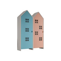 REGALSCHRANK Set Kania 115x37x171 MDF Weiß /Bunt - Blau/Pink, Holzwerkstoff (115/171/37cm) - 58aufmkessel