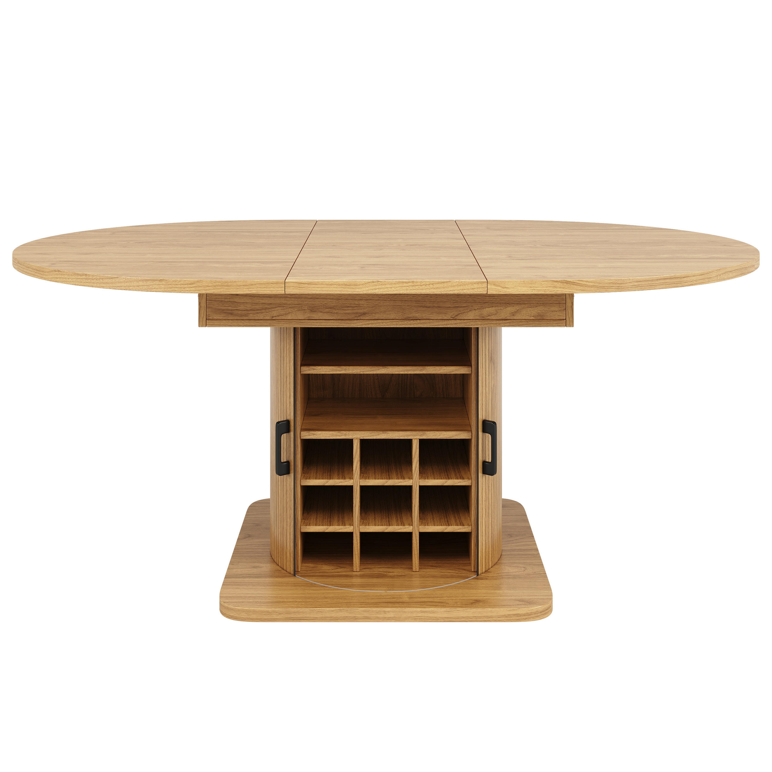 Pangivo Ausziehtisch Hellbraun 118x76x118 cm