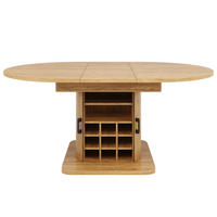 AUSZIEHTISCH Naturbraun 118-158/118/76 cm - Hellbraun, Holz (118/118/76cm) - PANGIVO