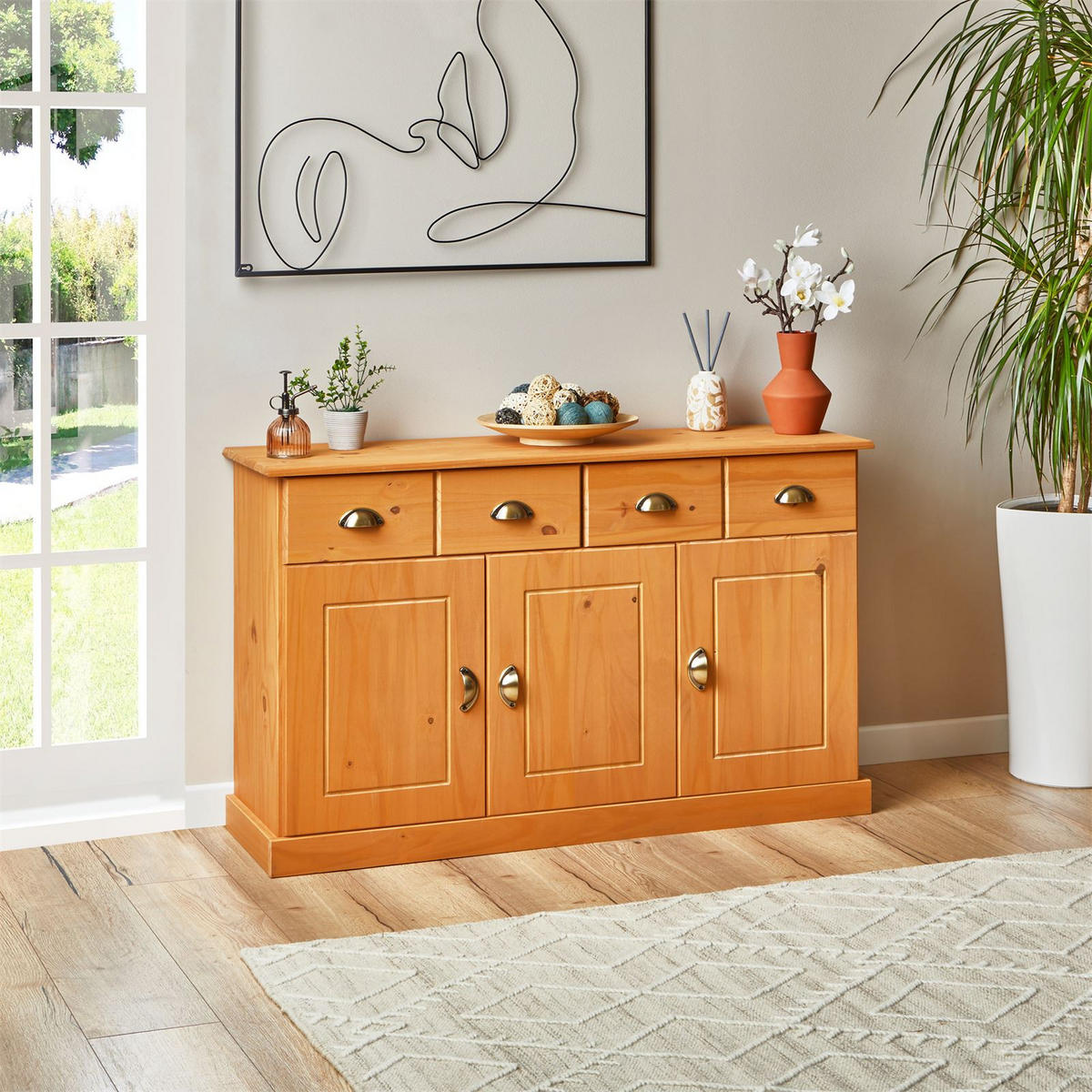 ANRICHTE PARIS braun - Braun, Holz (116/73/35cm) - IDIMEX