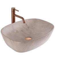 AUFSATZWASCHBECKEN Rea Freja Beige - Beige, Keramik (39.5/14/51cm) - REA
