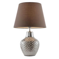 LED TISCHLEUCHTE Hanka Braun Textil - Braun, Textil (20/32/32cm) - Nowa