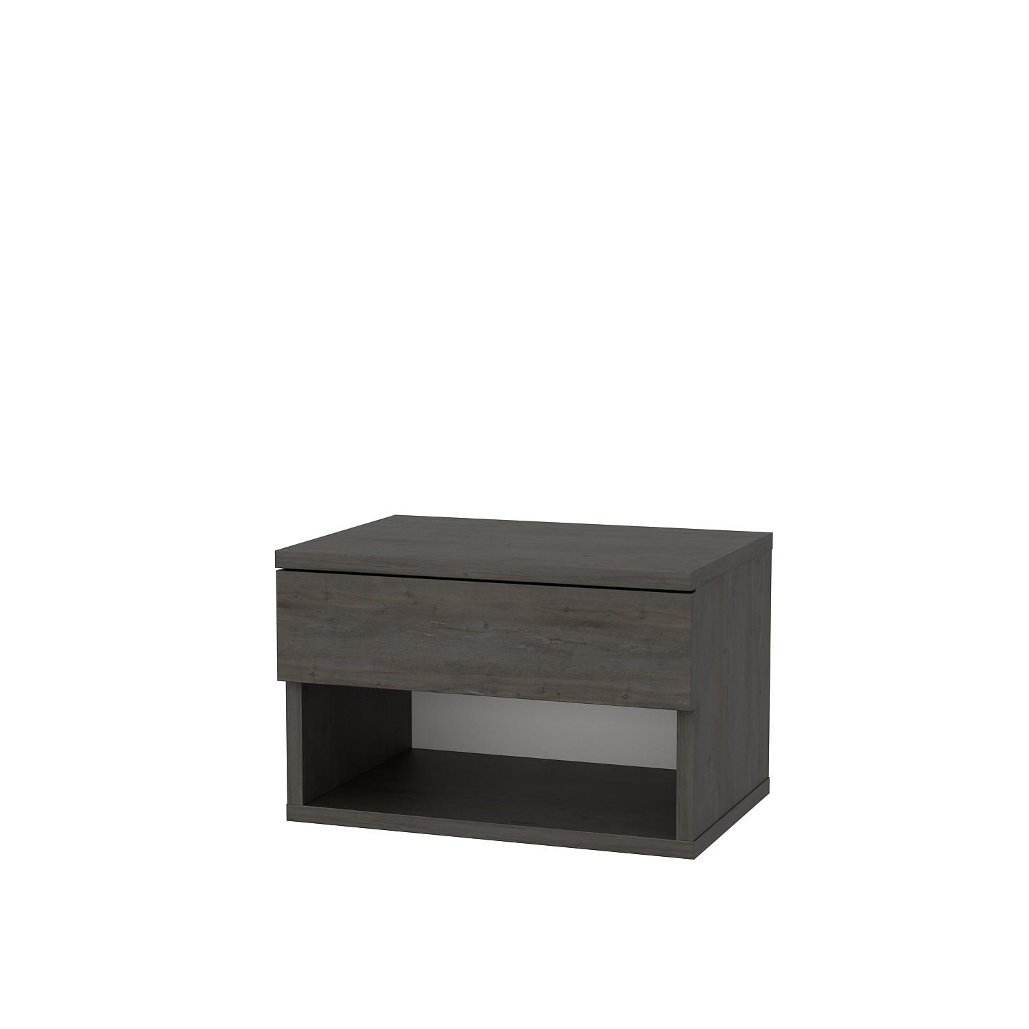 NACHTTISCH Jamot Wenge - Dunkelbraun, Holzwerkstoff (44.5/29/31.7cm) - Decorotika