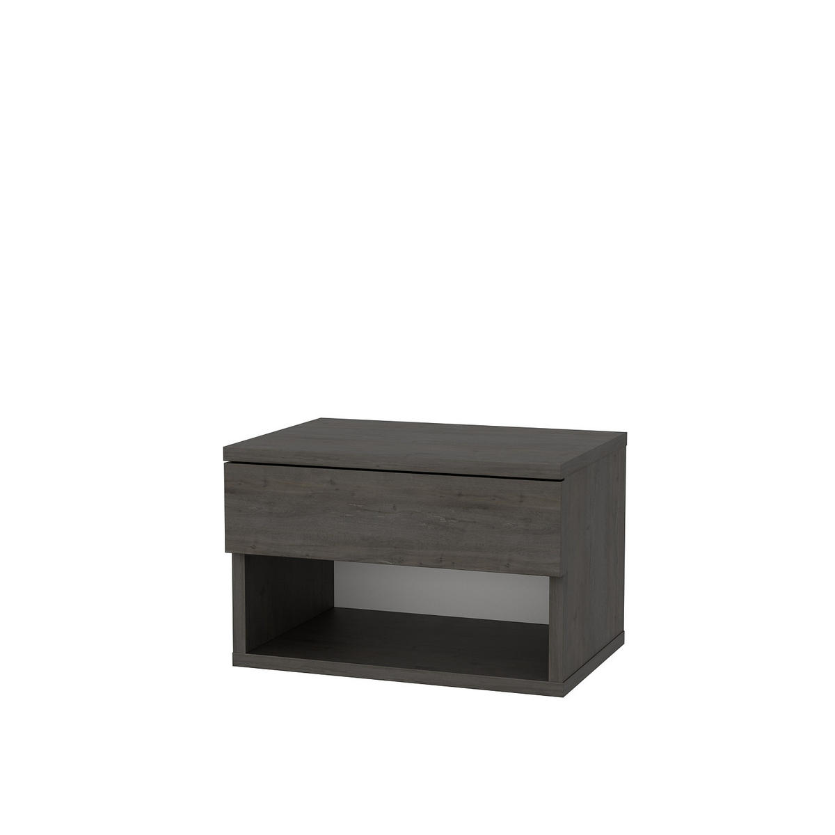 NACHTTISCH Jamot Wenge - Dunkelbraun, Holzwerkstoff (44.5/29/31.7cm) - Decorotika