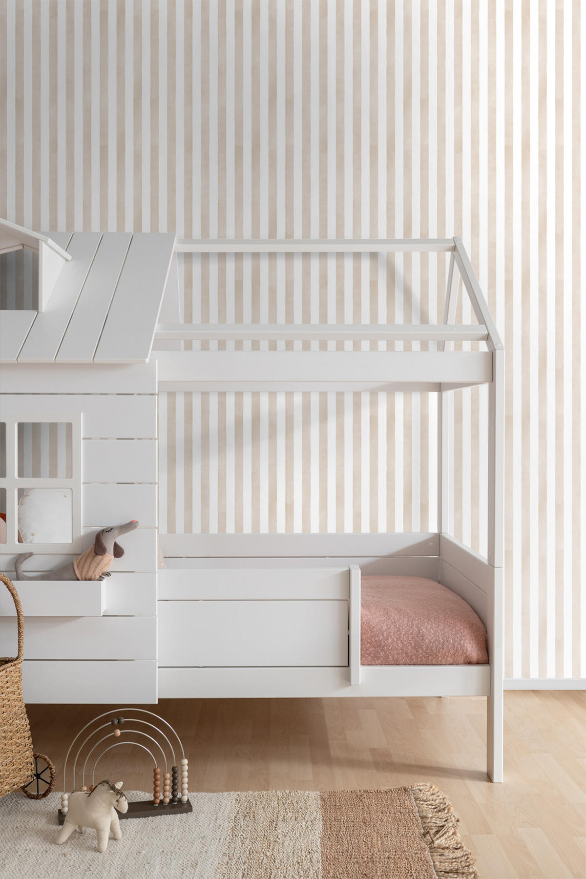 TAPETE Streifenmuster 53 cm x 10.05 m - Beige, Papier (53/0.1cm) - ESTAhome