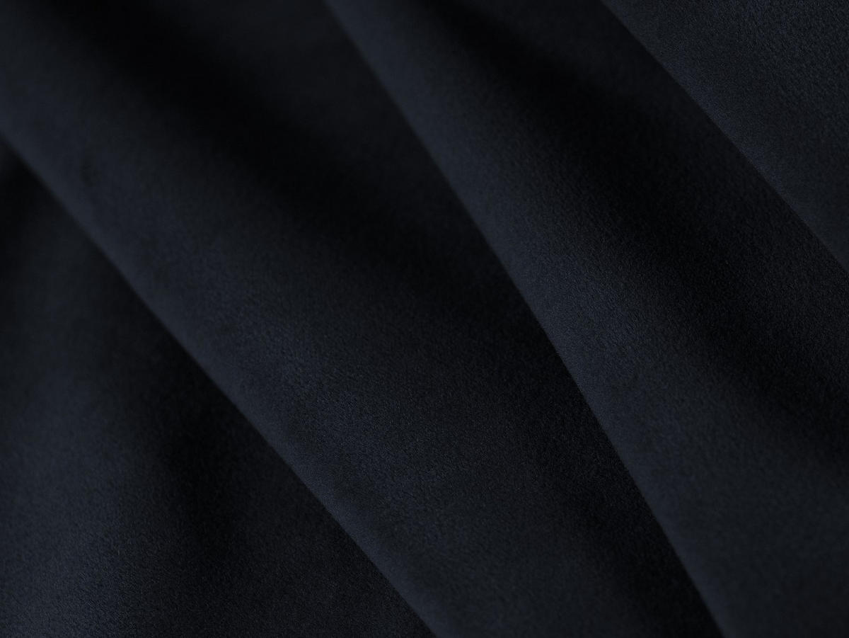 AUSKLAPPBARES-ECKSOFA links mit Container Scott aus Samt dunkelblau 5 Sitzplätze - Dunkelblau, Textil (142/212cm) - Micadoni