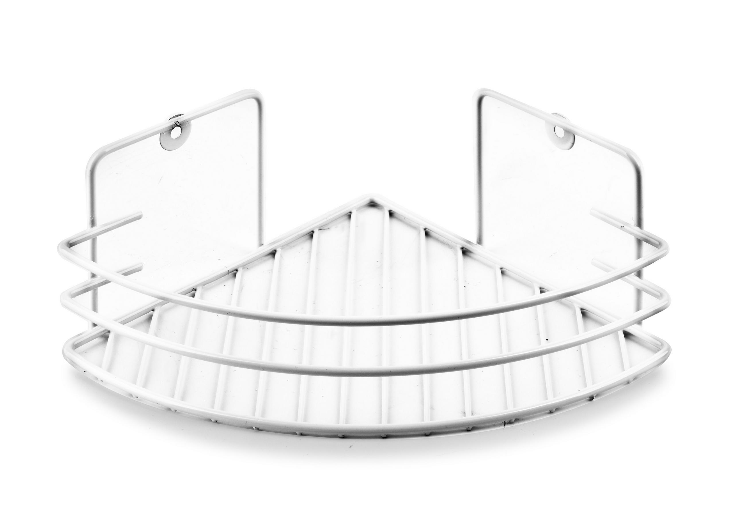 DUSCHREGAL Carl White - Weiß, Metall (19/9/9cm) - Mondex