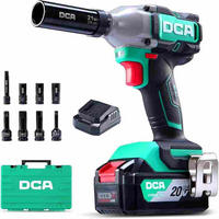 SCHLAGSCHRAUBENSCHLÜSSEL -Wrench-20V 20V bürstenlos mit 4,0Ah Akku - Grün, Naturmaterialien (23/22/21cm) - DCA