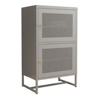 BÜROSCHRANK Sund - Grau, Metall (60/101.5/40cm) - [en.casa]