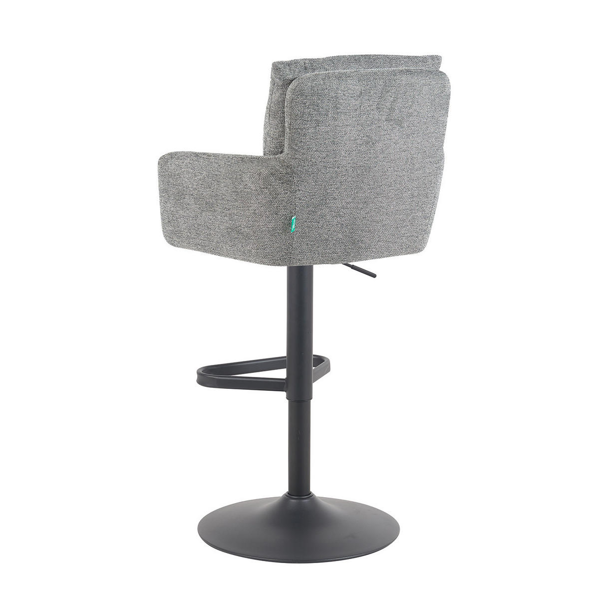BARHOCKER Aris - Schwarz/Grau, Textil/Metall (54/101/57cm) - DUBI Möbel