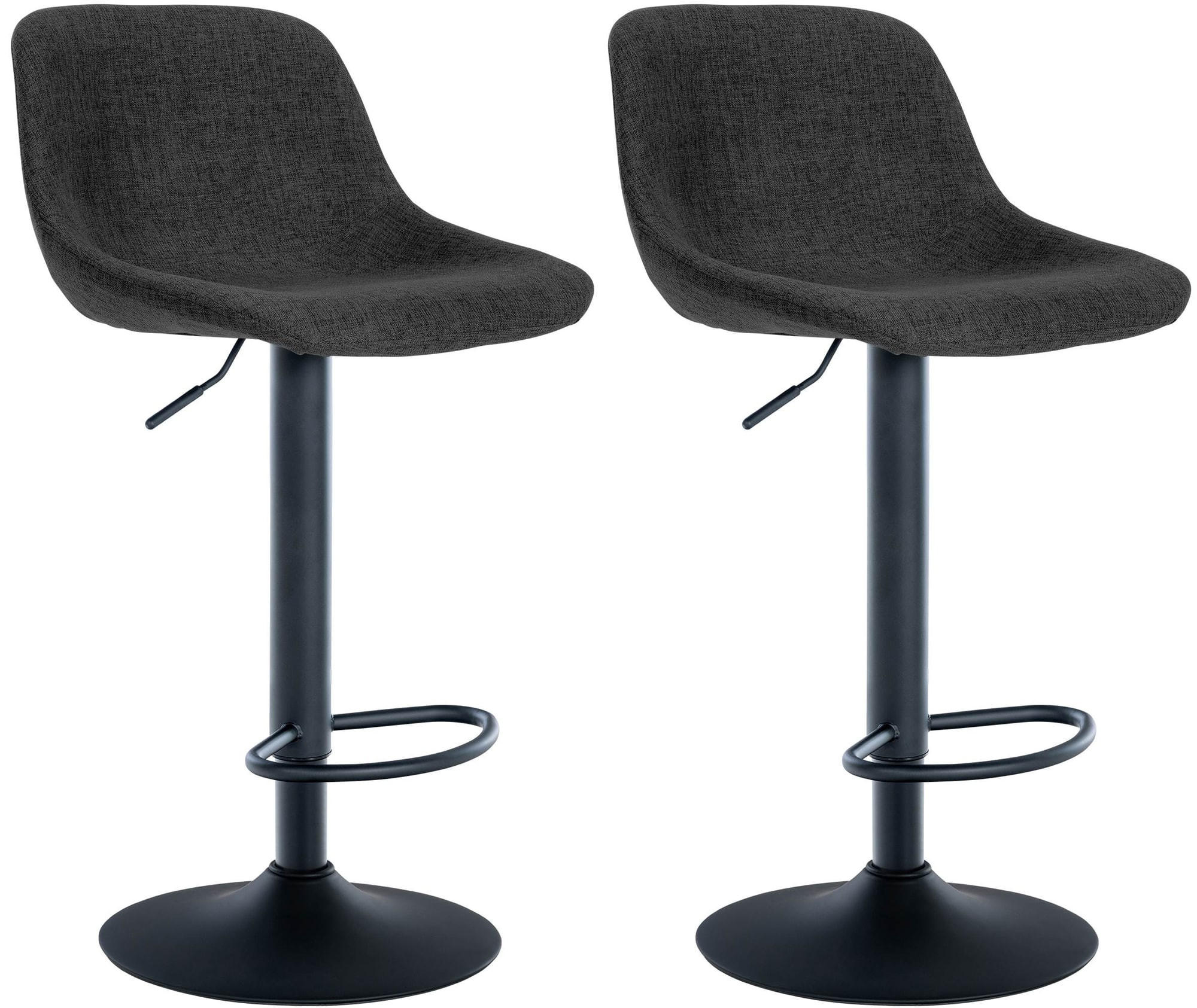 Deluke Barhocker Schwarz 43x79x49 cm