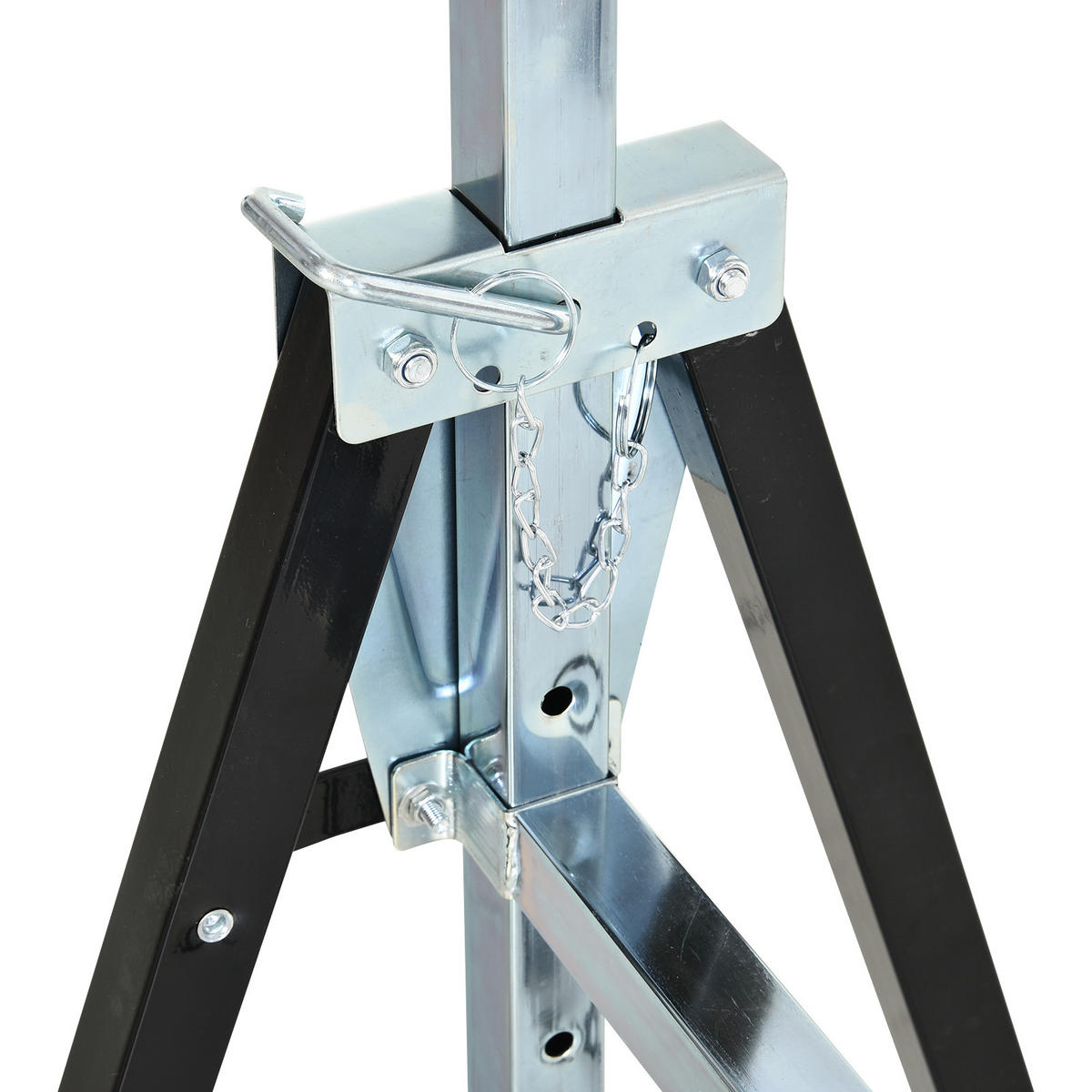 SÄGEBOCK, Arbeitsbock, Metall, Schwarz - Schwarz, Metall (68/56/80cm) - DURHAND