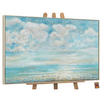 GEMÄLDE Abkühlung Schattenfugenrahmen Beige 120x80 cm - Beige, Holz (120/80cm) - YS-art gallery