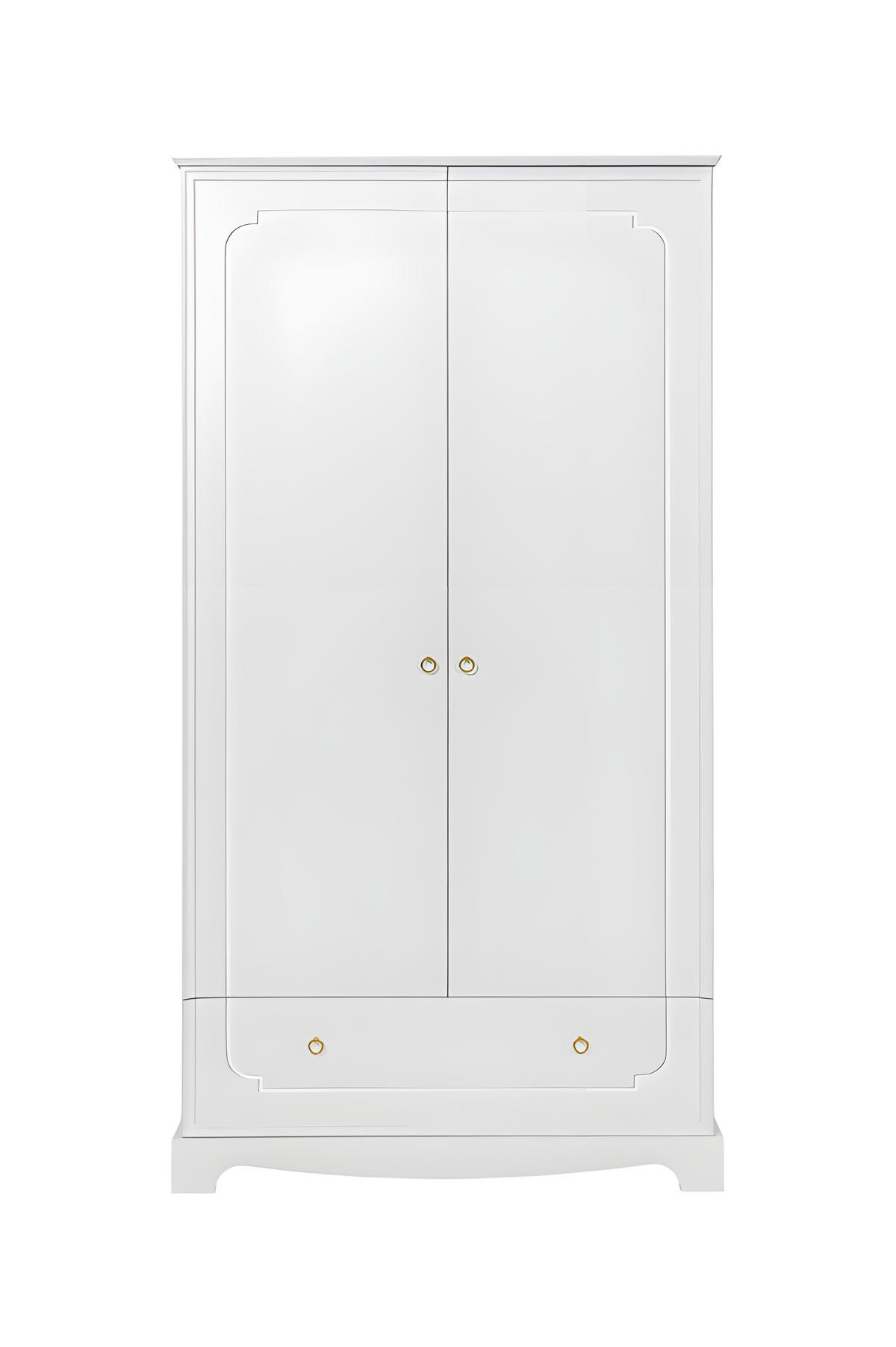 KINDERKLEIDERSCHRANK Royal, 2-türig – ideal für das Kinderzimmer Weiß - Weiß, Holzwerkstoff (103/195/51cm) - RAUMHIRSCH FURNITURE