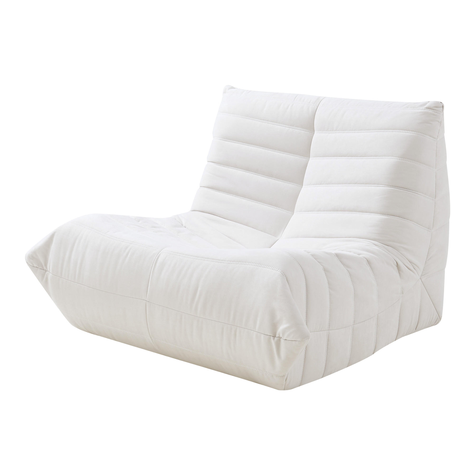 BODENSESSEL Kodsø - Beige, Textil (90/75/100cm) - [en.casa]