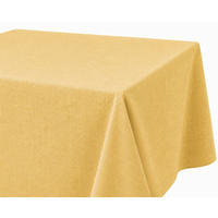 TISCHDECKE Leinenoptik 90/90 cm eckig gelb - Gelb, Kunststoff (90/90cm) - TiborTex