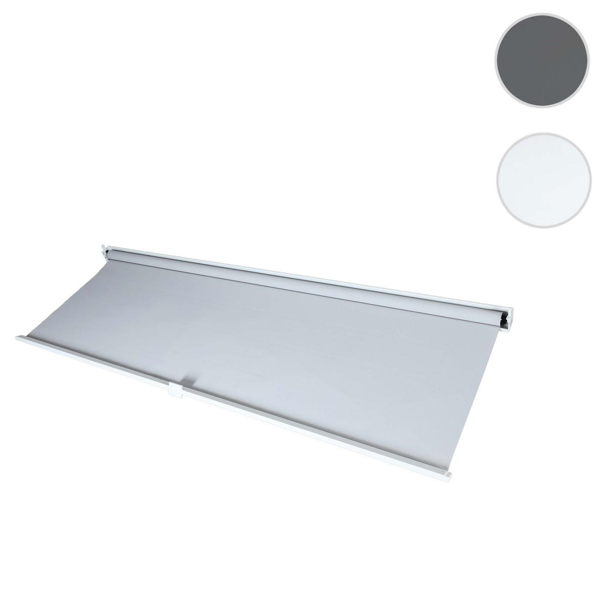SEITENWAND für Pergola 3x3m 206x283cm Weiß - Weiß, Textil (283/206/1cm) - BERLINLODGE