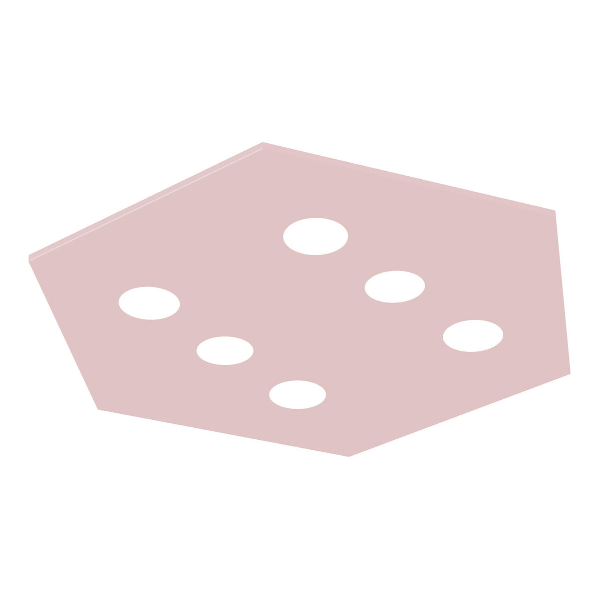 DECKENLEUCHTE - Pink, Metall (70/80/4cm) - Lumicom