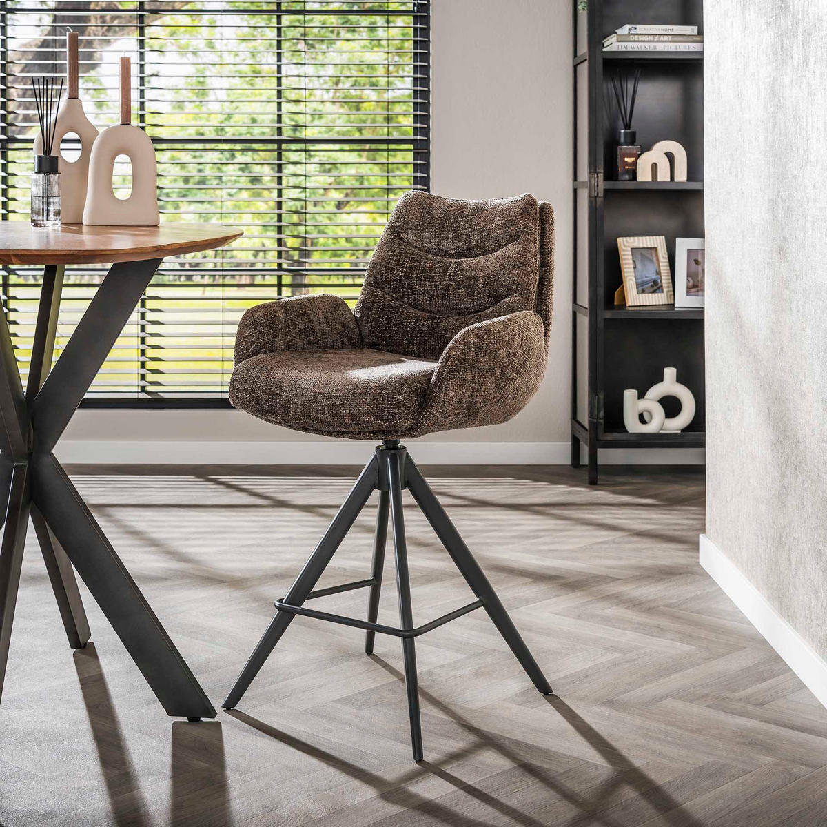 BARSTUHL Lounge Taupe 60/56/99 cm 2er-Set - Taupe, Textil (56/99/60cm) - Hoyz Collection