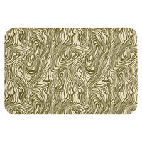 KOPALNIŠKA PREPROGA Črte 60x40 cm - temno zelena, umetna masa/tekstil (60/40cm) - OnlyWow