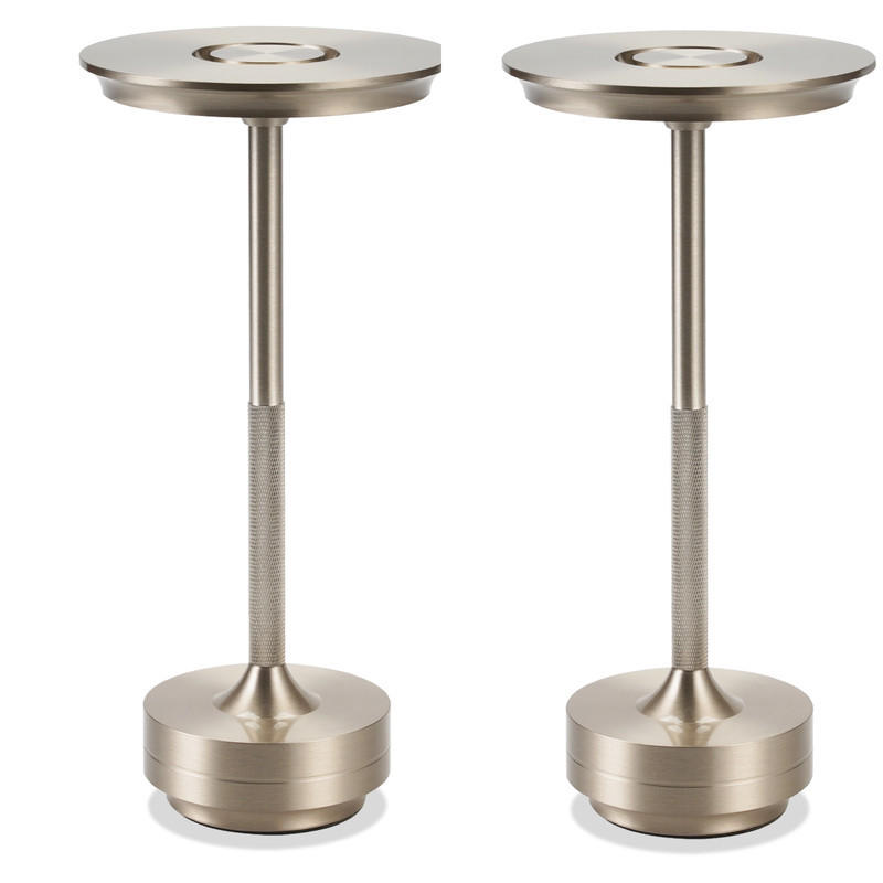 LED-TISCHLEUCHTE BRILON Ⅲ 27/13/13 cm(2er-set) - Silberfarben, Metall (27/13/13cm) - Nettlife