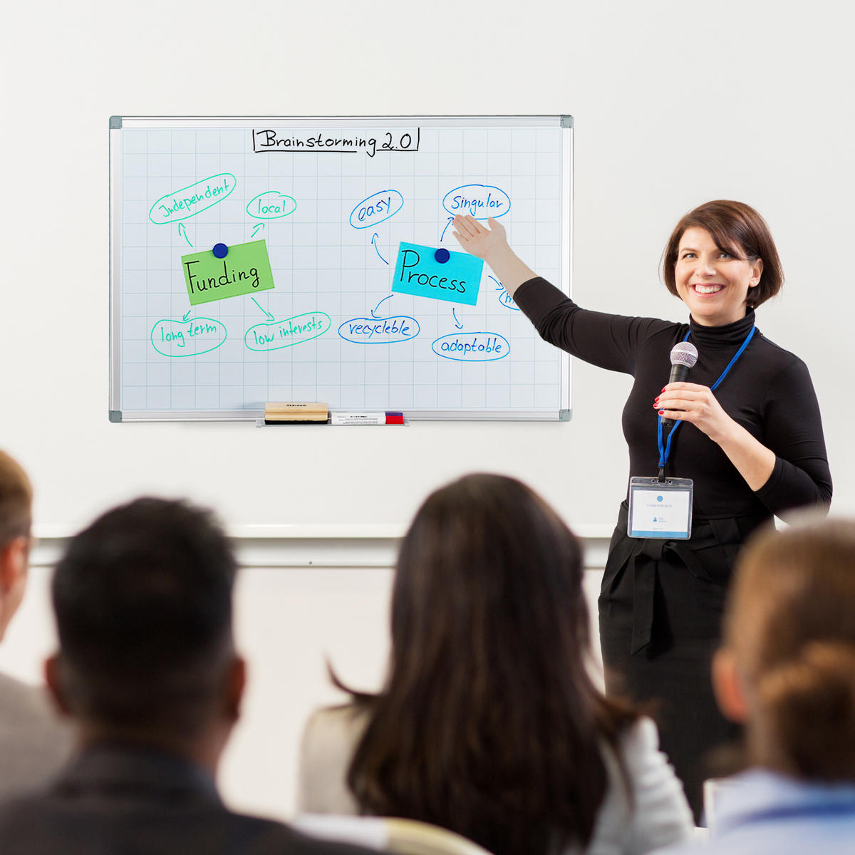 WHITEBOARD Planer - Weiß, Metall (90/60/5cm) - Relaxdays