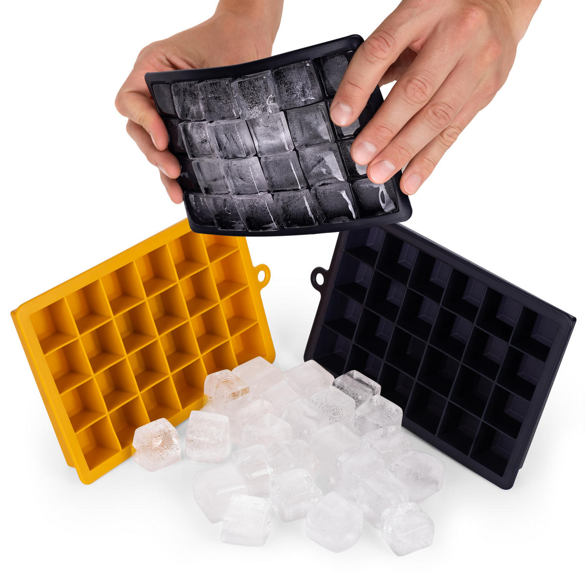 FORMA NA ĽAD Silikónová, bez BPA, 2x24, Karí žltá - kari žltá, plast (16.5/2.6/11cm) - Blumtal