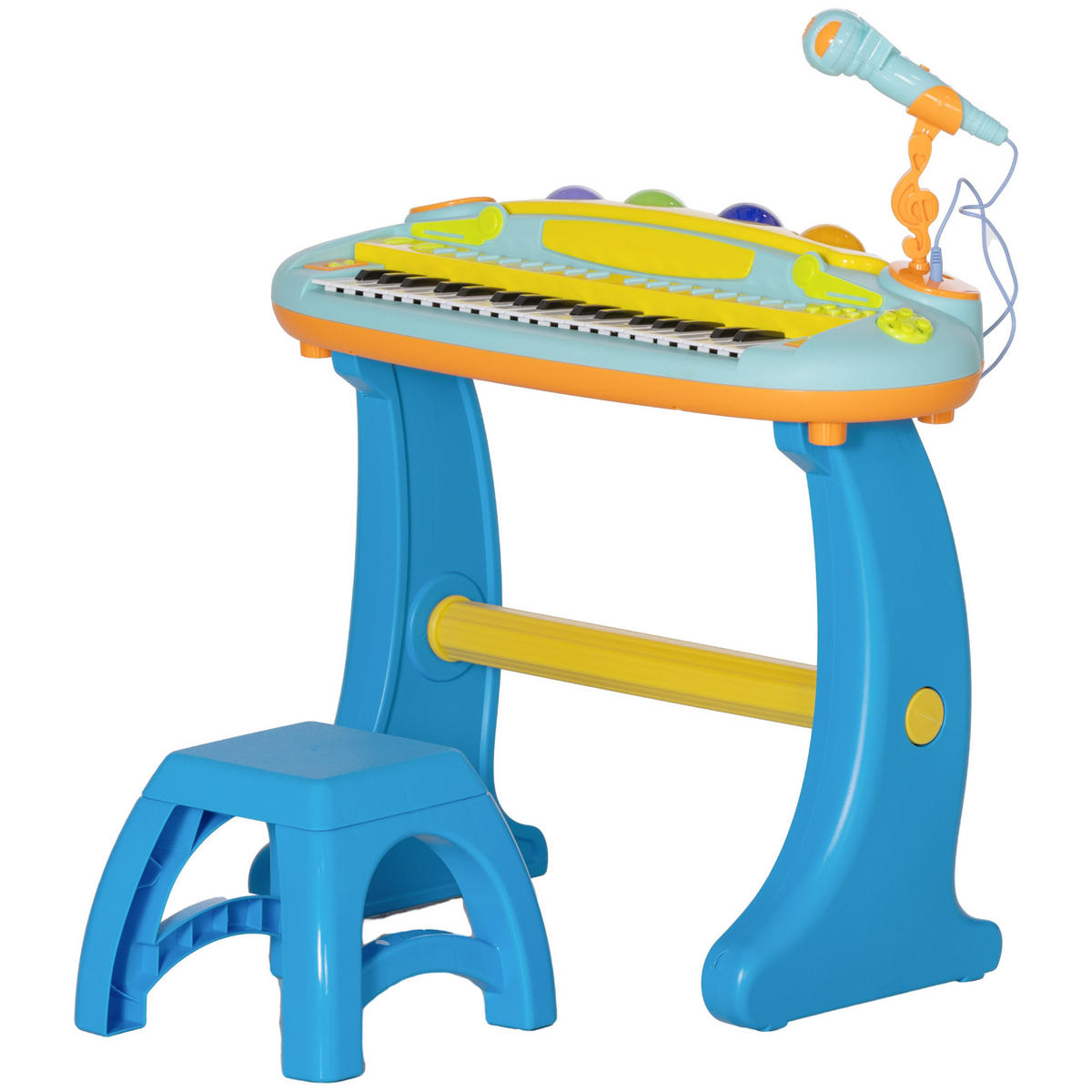 KINDERPIANO DE-18646 Mehrfarbig - Blau, Kunststoff (25/63/58.5cm) - ComfortXL