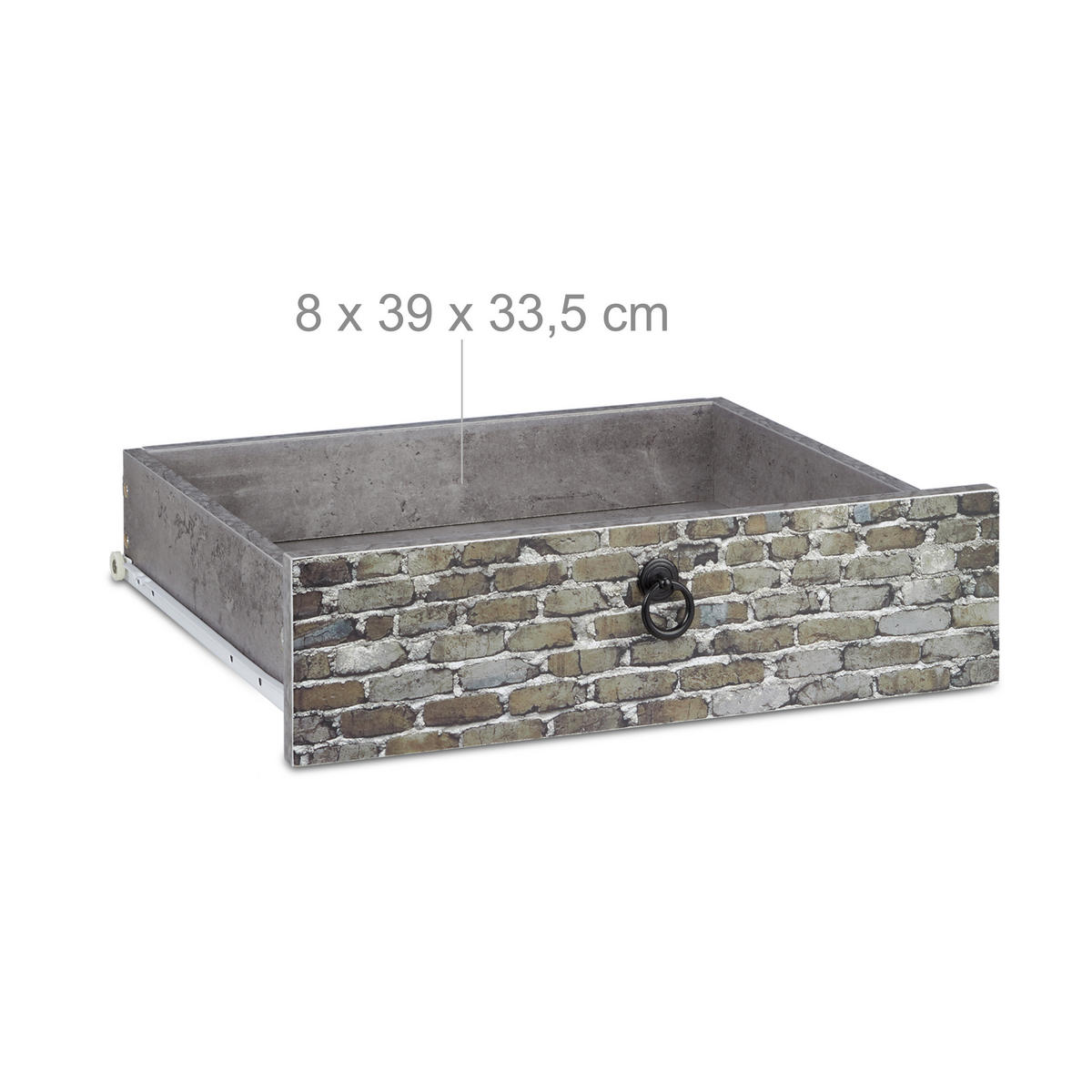 KOMMODE - Multicolor, Holzwerkstoff/Metall (60/68.5/40cm) - Relaxdays
