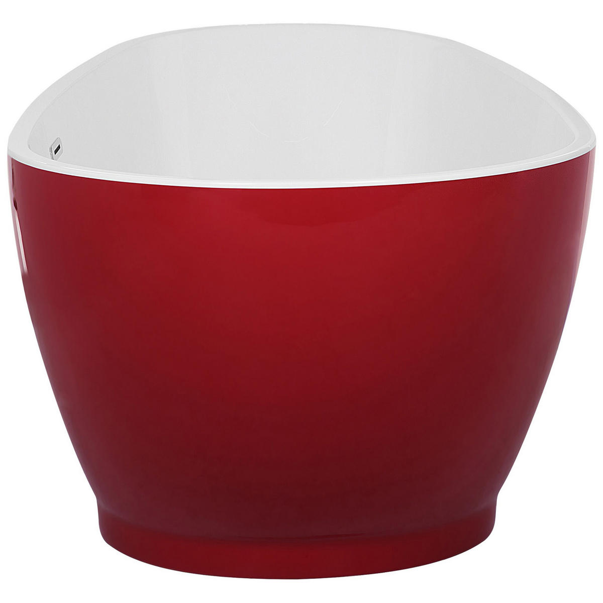 BADEWANNE FREISTEHEND 82x173x59 cm rot Guiana - Rot, Kunststoff (82/60/173cm) - Beliani