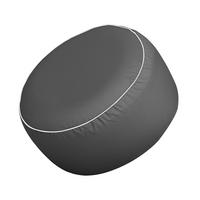 SITZPOUF ( Anthrazit ) - Indoor/Outdoor Sitzkissen Ø54 cm x 26 cm - wasserabweisender ( Lotusblüteneffekt ) Bezug, aufblasbares Innenkissen - Anthrazit, Textil (54/26/54cm) - Arsvita