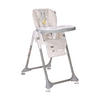 KINDERHOCHSTUHL Felicita beige grau faltbar, verstellbar, 5-Punkt-Gurt, 2 Räder - Beige, Kunststoff (54/105/78cm) - Lorelli