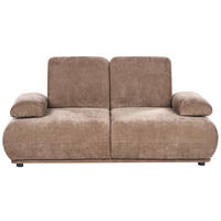 2-SITZER-SOFA Chenillegewebe Braun Nacka - Braun, Textil (174/89/110cm) - Beliani
