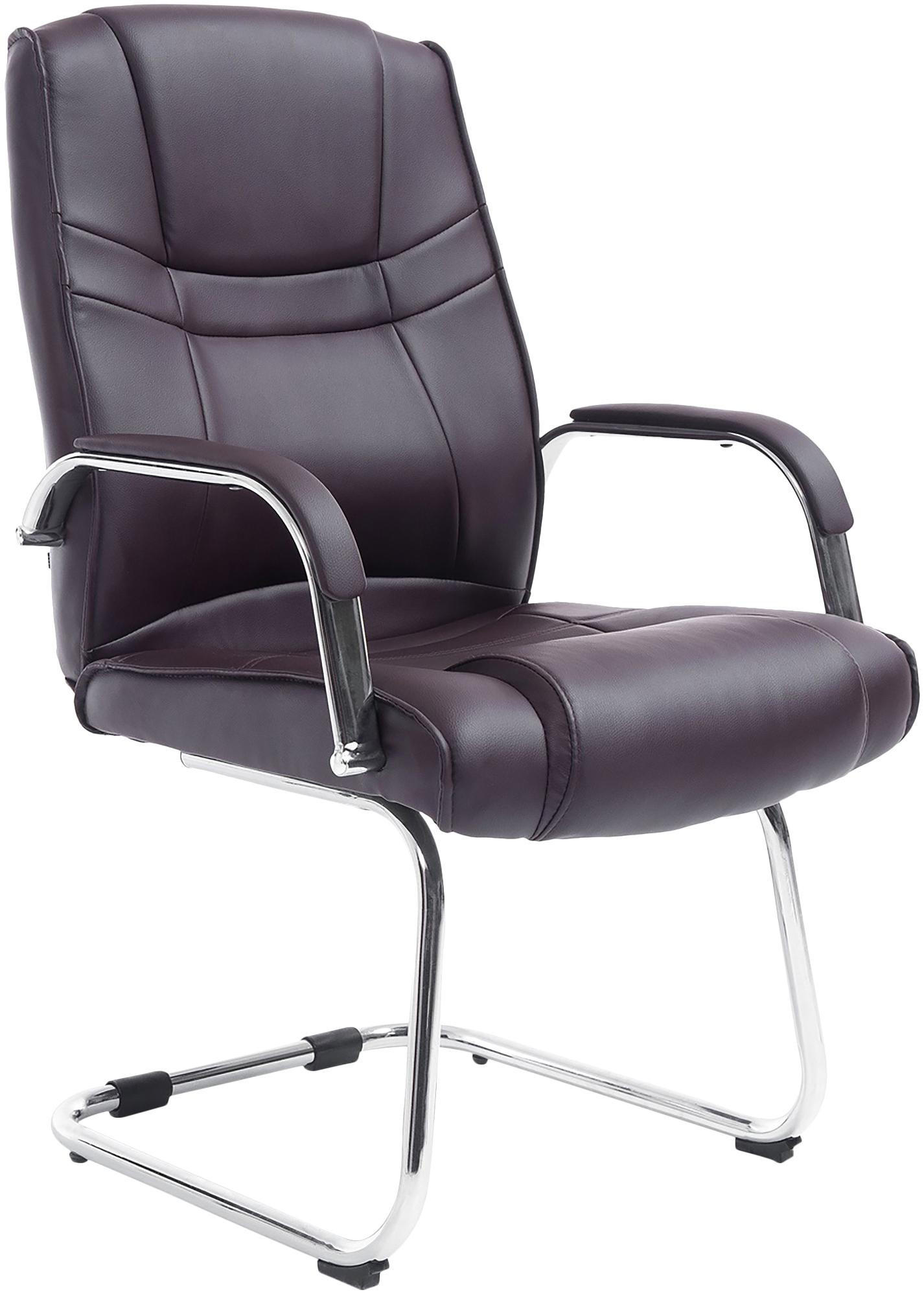 SCHWINGSTUHL Lederlook braun - Braun, Textil/Metall (60/104/67cm) - CLP