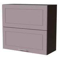 KLAPPHÄNGESCHRANK Bari W8B/80-AV Lava / RAL 4009 pastellviolett 80 / 32,5 / 72cm - Dunkelgrau/Violett, Holz/Holzwerkstoff (80/72/32.5cm) - Feldmann-Wohnen