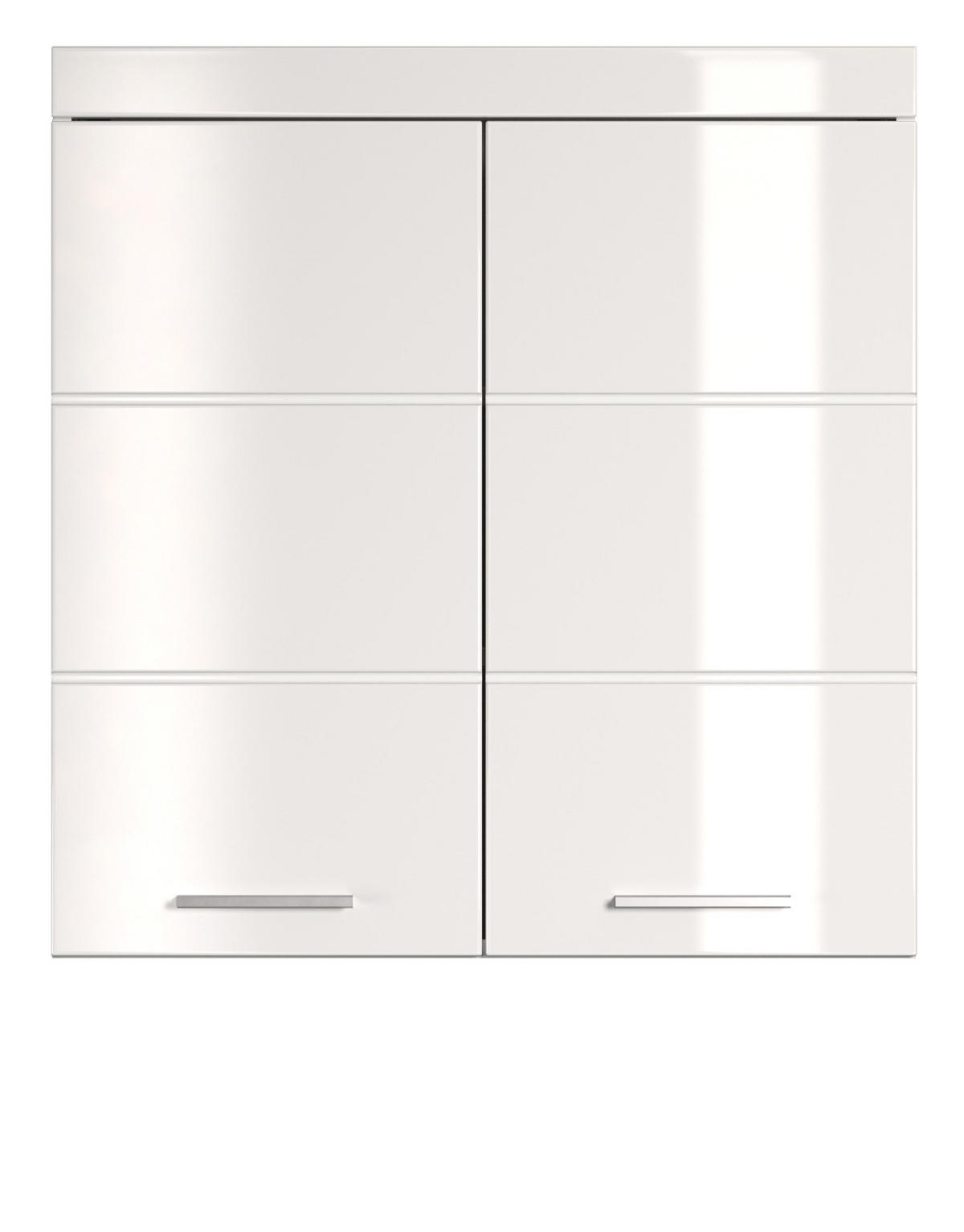 HÄNGESCHRANK weiß Hochglanz 73 x 77 cm, Badschrank hängend - Weiß, Holzwerkstoff/Kunststoff (73/77/23cm) - Top.Furn