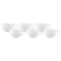 KAFFEEOBERTASSE Royal weiß 260 ml 6er Set - Weiß, Keramik (0.4L) - Villeroy & Boch