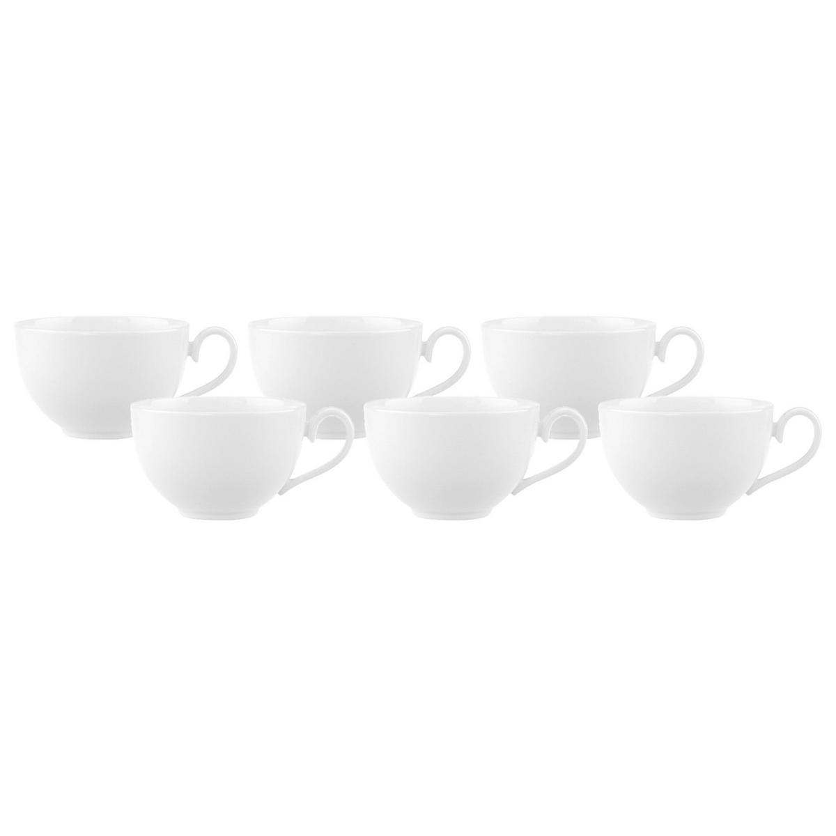 KAFFEEOBERTASSE Royal weiß 260 ml 6er Set - Weiß, Keramik (0.4L) - Villeroy & Boch