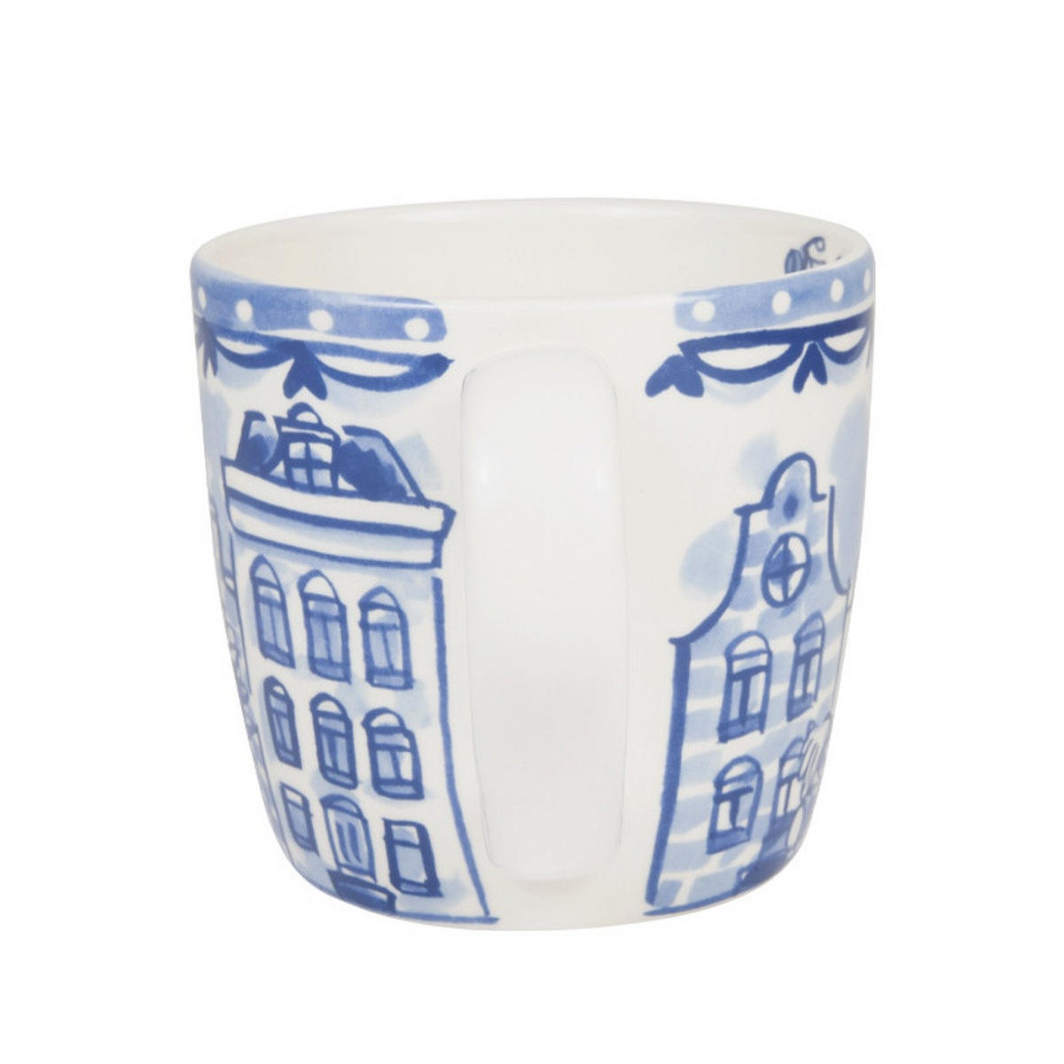 CAPPUCCINO-BECHER Grachten & Tulpen 0,5L - Multicolor, Keramik (0.5L)