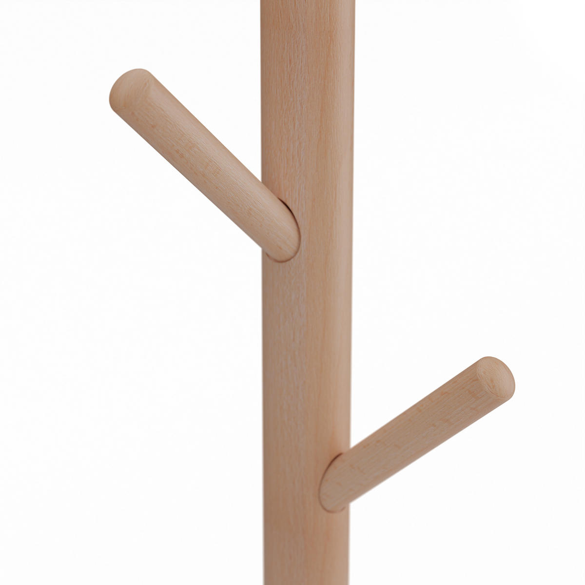 GARDEROBENSTÄNDER - Hellbraun, Holz (43.5/173/37cm) - Relaxdays