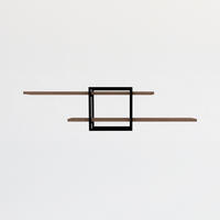 REGAL Paro in Holzoptik im zeitgenössischen Stil - Braun, Holzwerkstoff (120/18/30cm) - Concept Usine