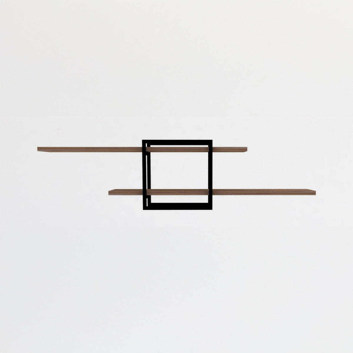 REGAL Paro in Holzoptik im zeitgenössischen Stil - Braun, Holzwerkstoff (120/18/30cm) - Concept Usine