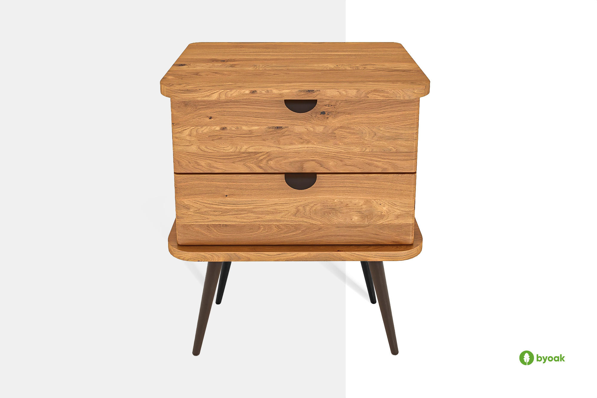 NACHTTISCH LINA - Kernbuche, Holz (50/57/41cm) - byoak