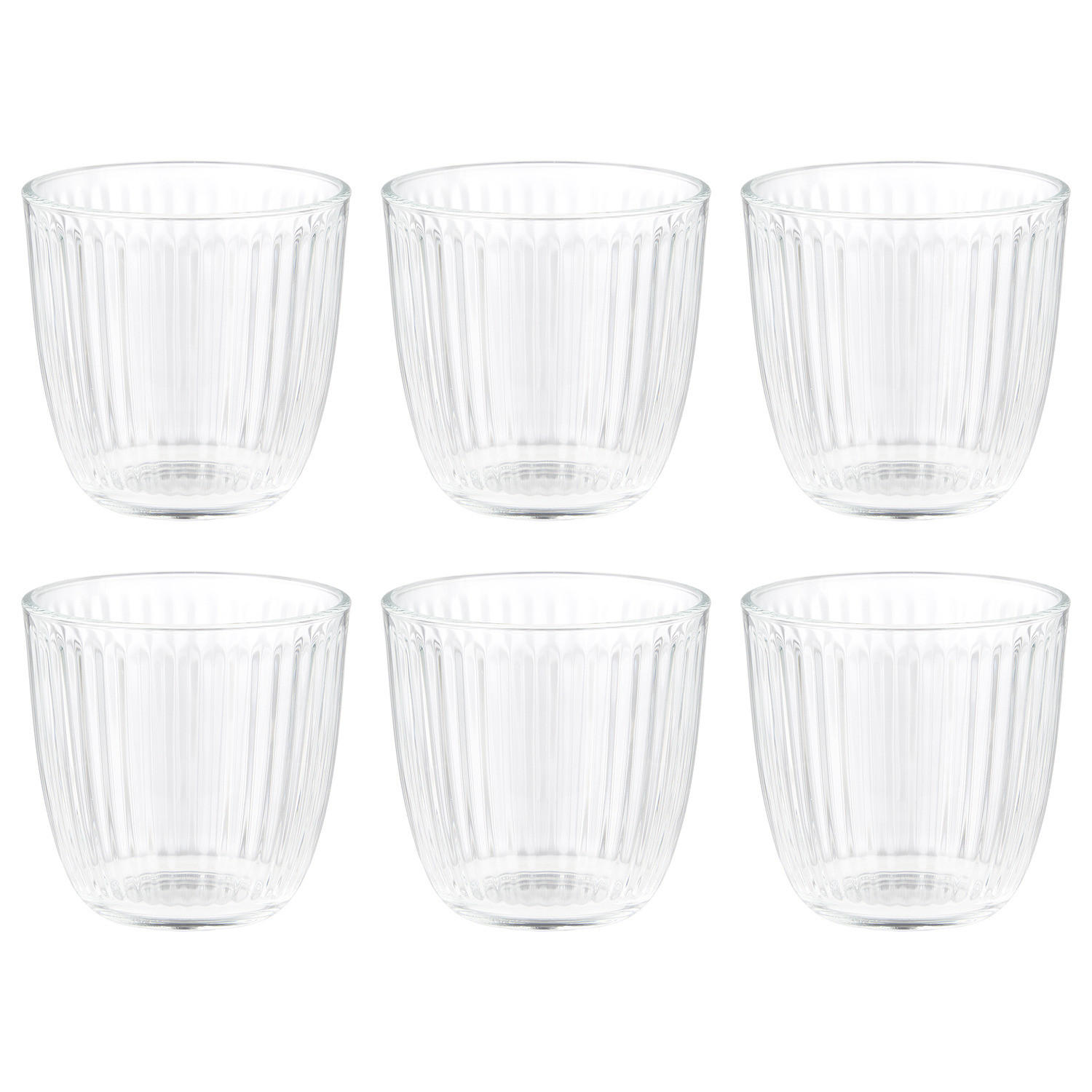 DRINKGLAS (6er Set) Linee - Transparent, Glas (0.29L) - BUTLERS