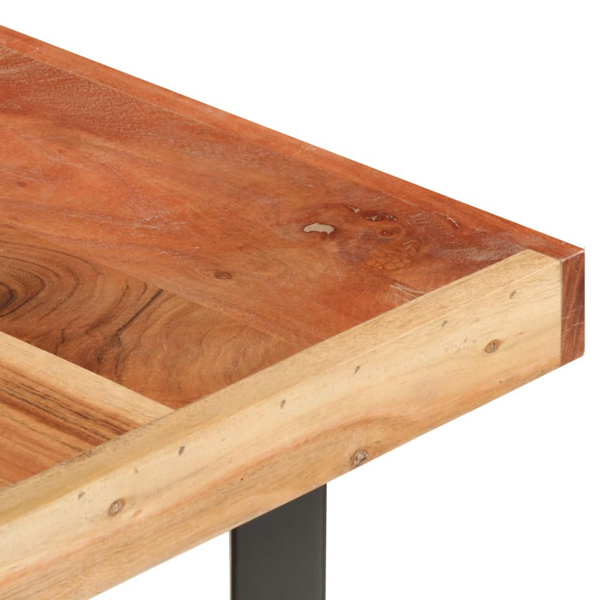 COUCHTISCH 142x90x42 cm Akazie Massivholz - Braun, Holz (142/90/42cm) - furnicato