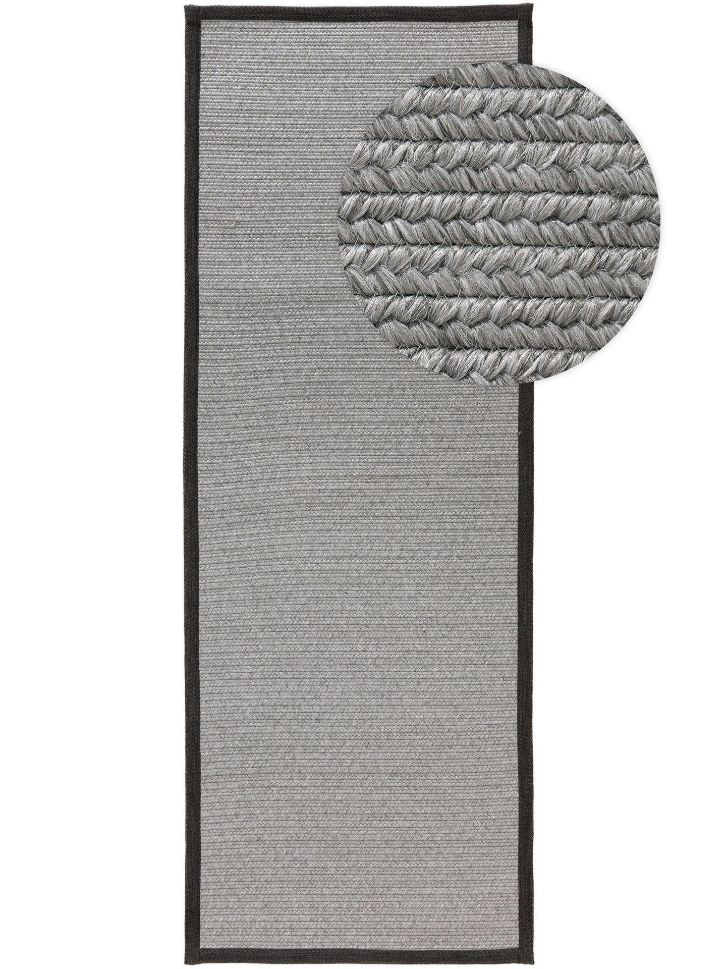 OUTDOORLÄUFER Nandi Grau 70x200 cm - Grau, Kunststoff/Textil (70/1cm) - KUNSTLOFT