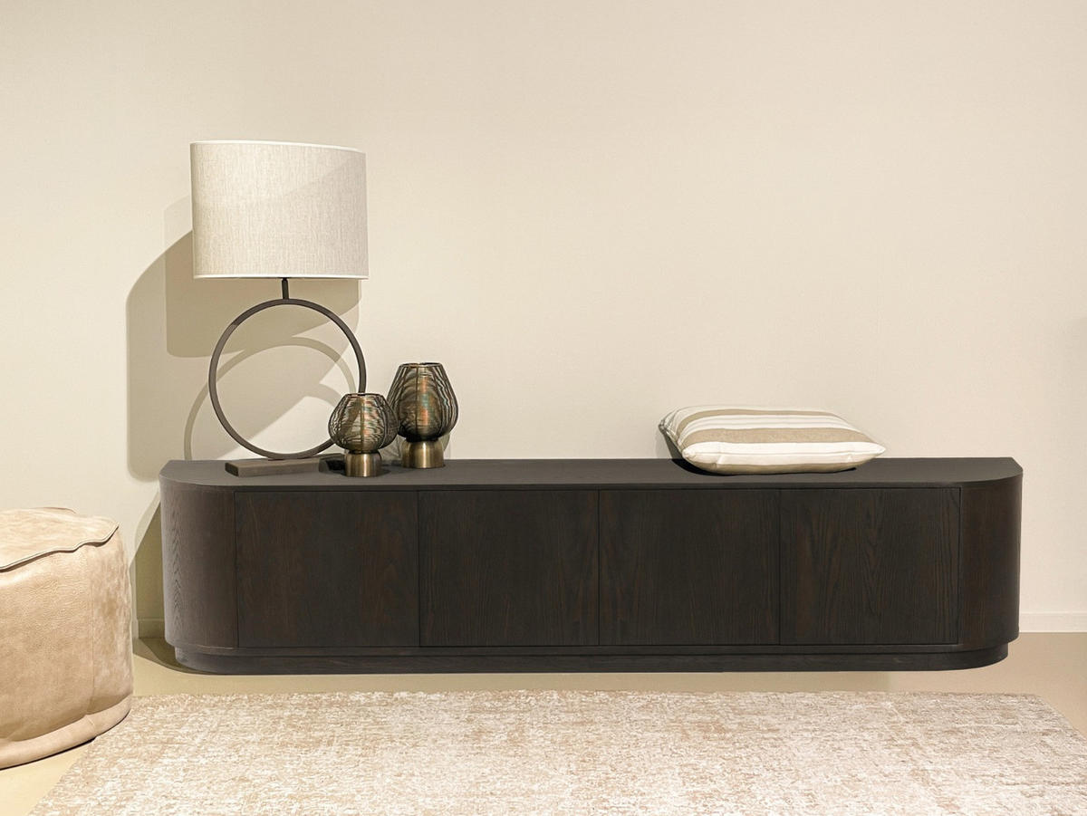 TV-MÖBEL Novero Braun 40/220/45 cm - Dunkelbraun, Holz (220/45/40cm) - Livingfurn