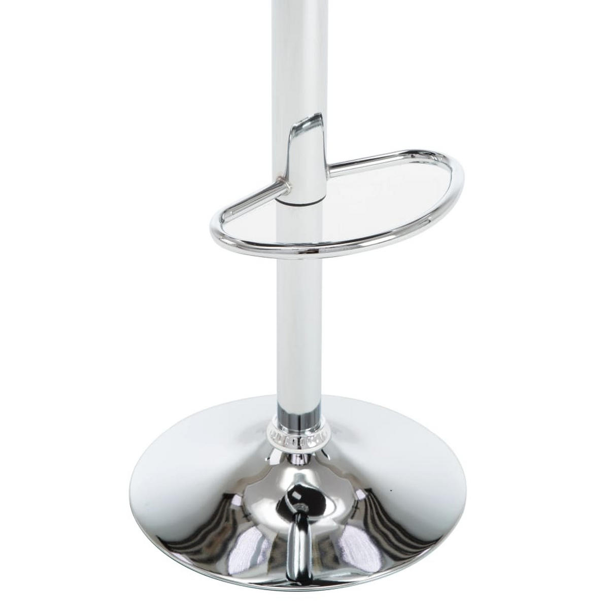 BARHOCKER Supri höhenverstellbar 2er-Set Schwarz Kunstleder - Schwarz, Leder (50/108/46cm) - DELUKE