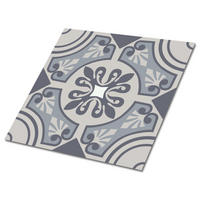 FLIESENAUFKLEBER 9 Stück 30x30 cm selbstklebend Östliche Klimazonen - Grau, Textil (30/1.6/30cm) - TULUP